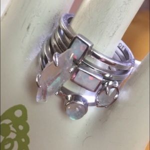 Kendra Scott silver stacking rings